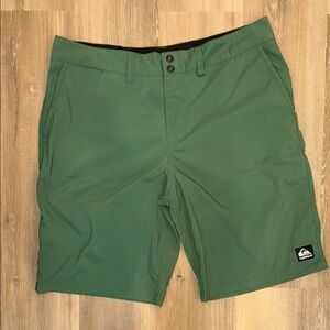 Quiksilver Green Hybrid Shorts for Versatile Wear
